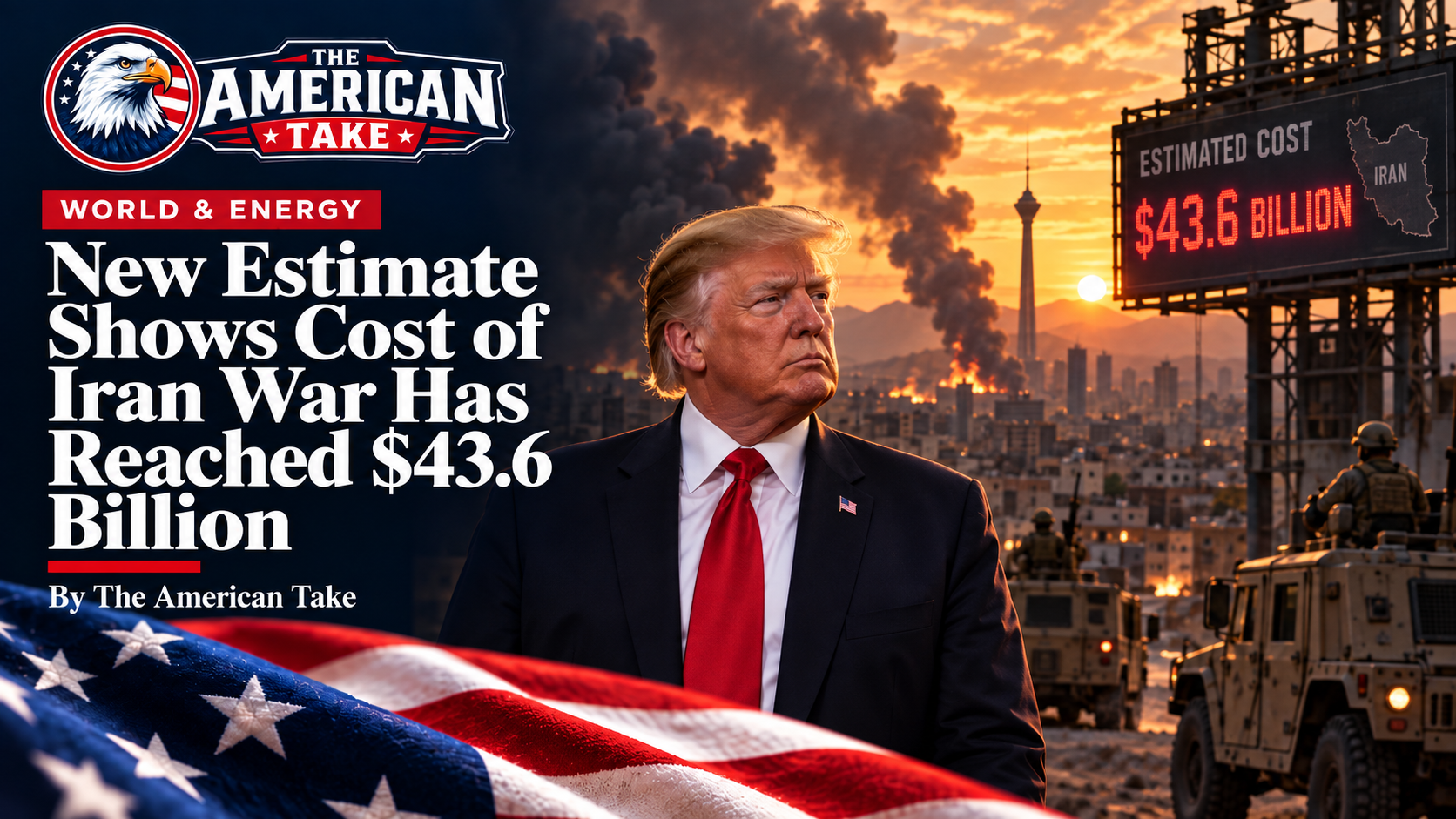 Featured image for New Estimate Shows Cost of Iran War Has Reached $43.6 Billion