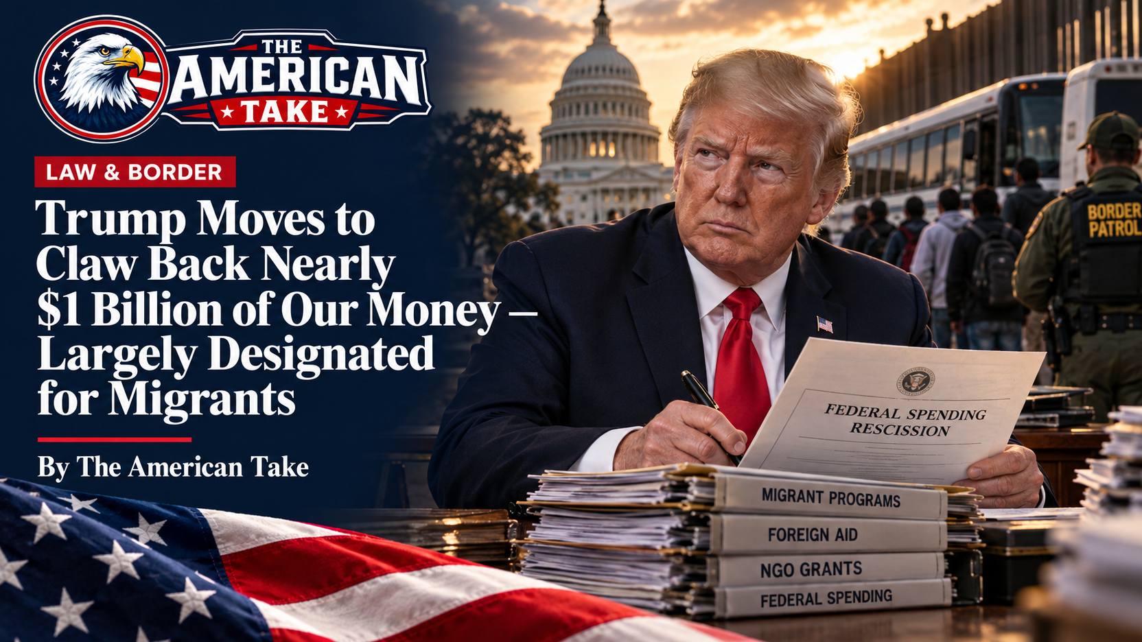 Trump Moves to Claw Back Nearly $1 Billion of Our Money — Largely Designated for Migrants